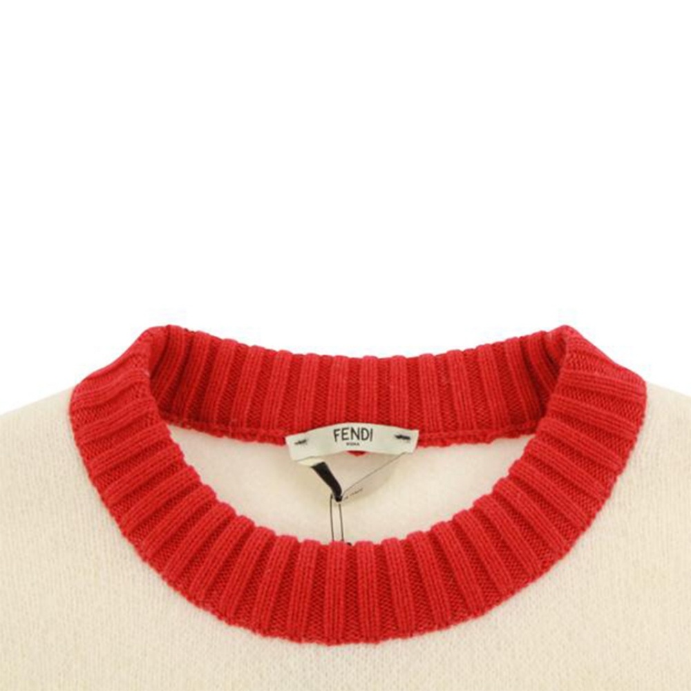 SOLD Fendi Mania Ivory Crewneck Sweater - Picture 6 of 7
